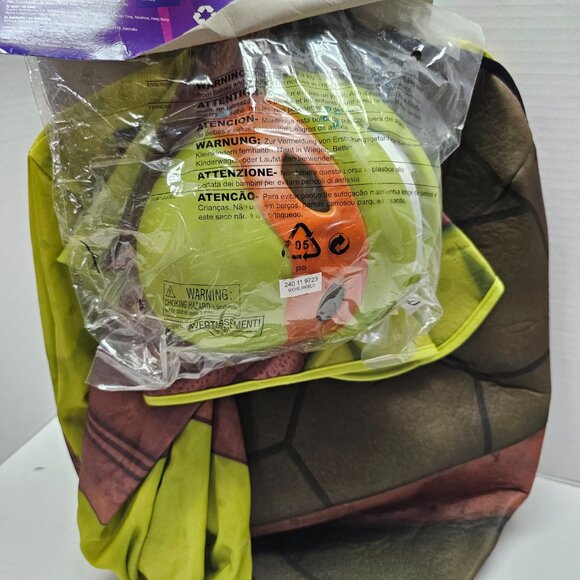 New Child Teenage Mutant Ninja Turtle Costume Boy L 12-14 Rubies Michelangelo - Picture 10 of 15